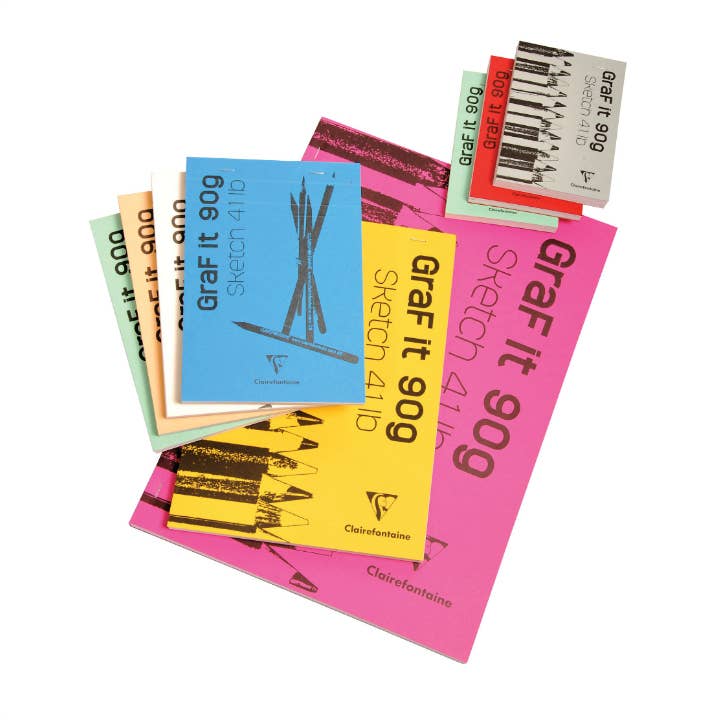 Clairefontaine Graf-It Sketchpads - A6: 4 x 6