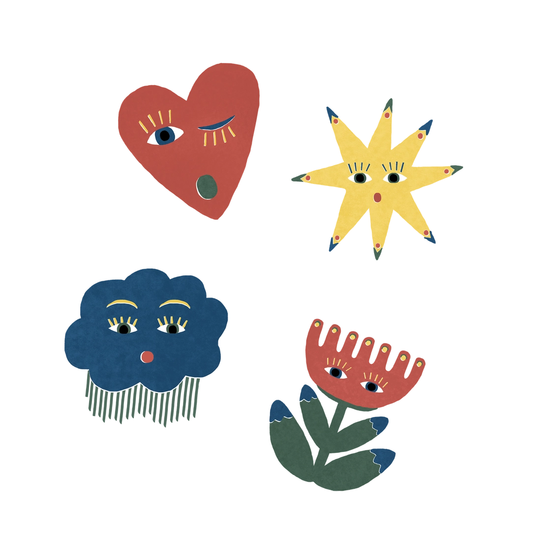 Wide Eyes - Vinyl Stickers Pack