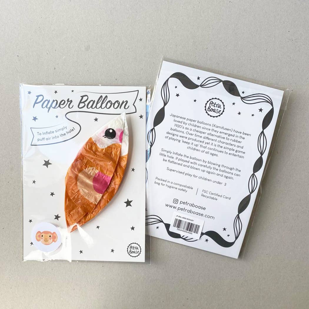 Japanese Paper Balloon - Black Whale