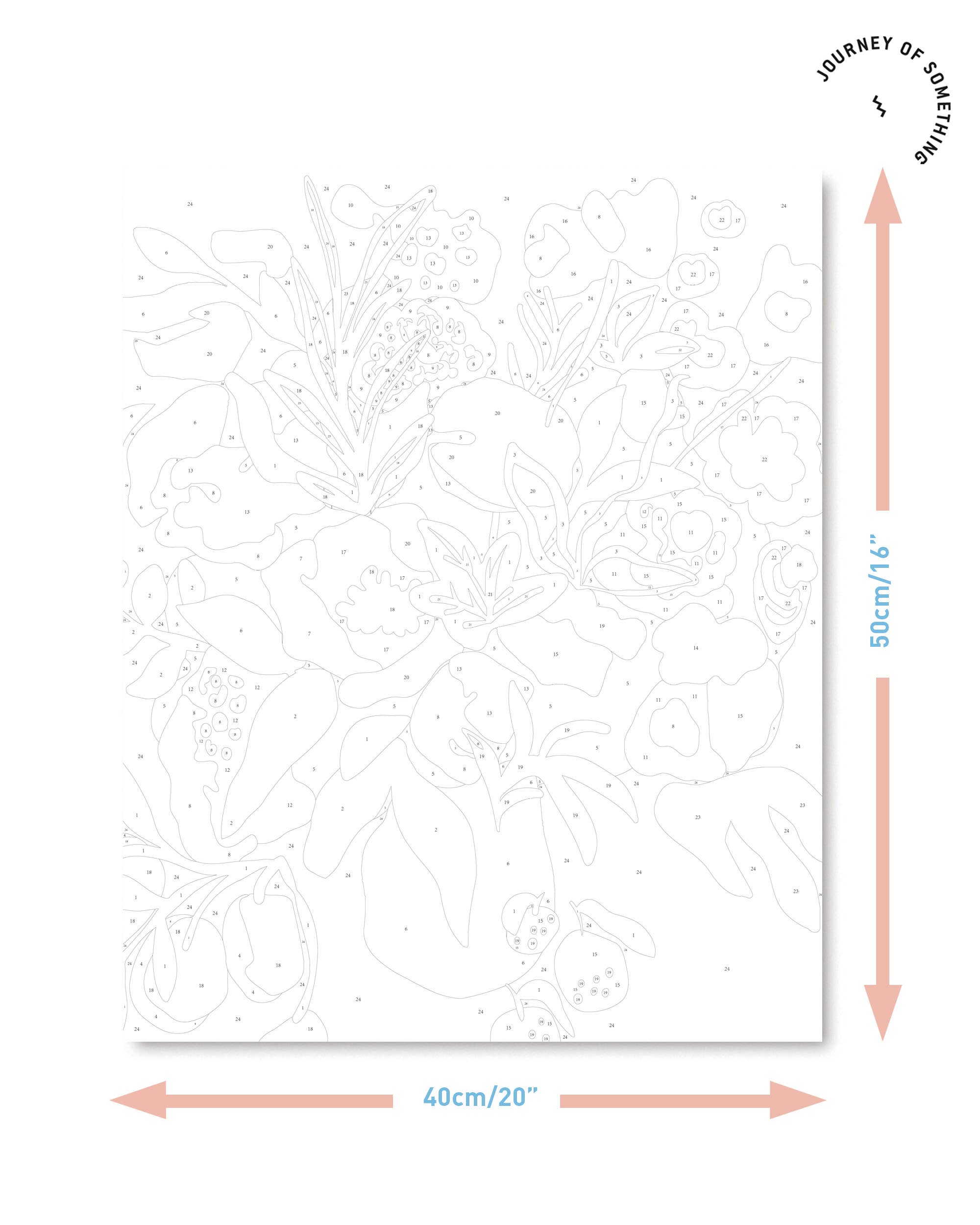 Paint by Numbers Kit & Canvas - In Bloom