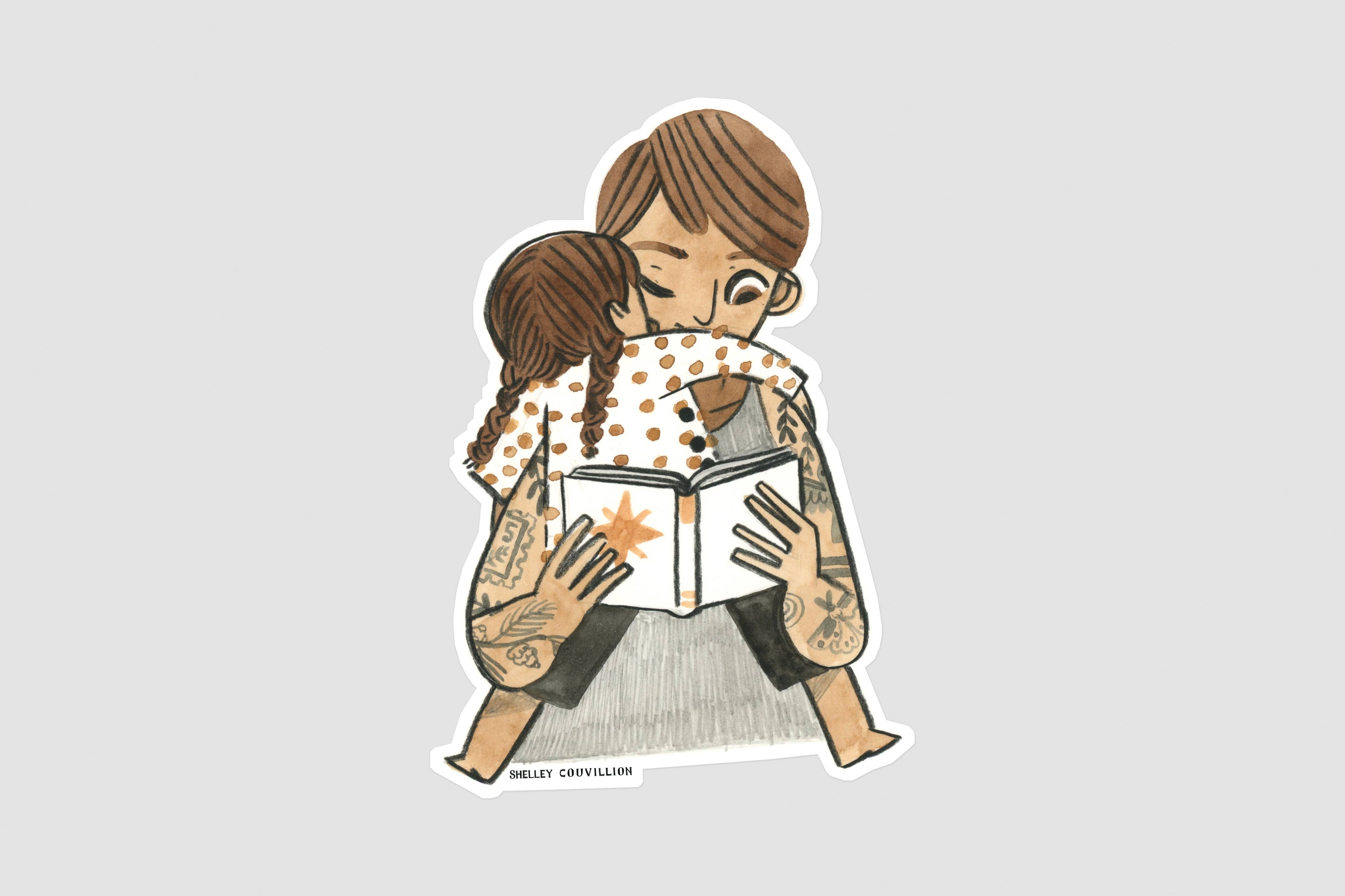 Snugs and Reading Books sticker