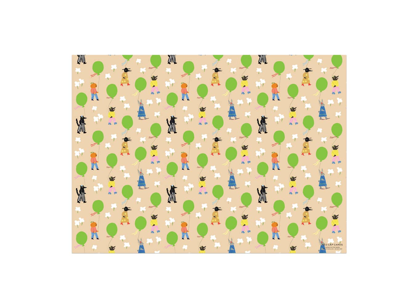 Birthday March birthday wrapping paper: Rolls of 3 sheets