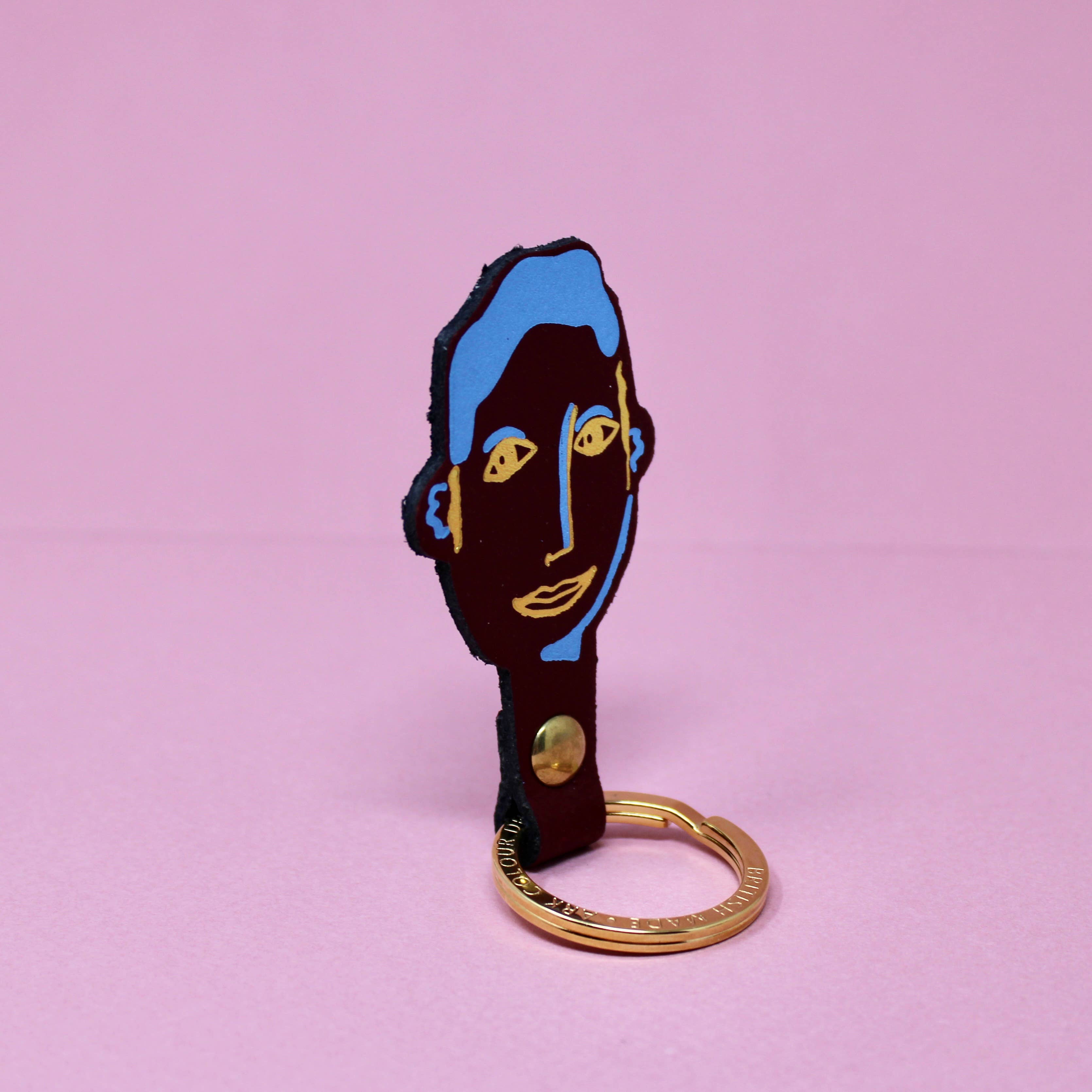 You & Me His and Her Key Fobs: You (Male) / Coral