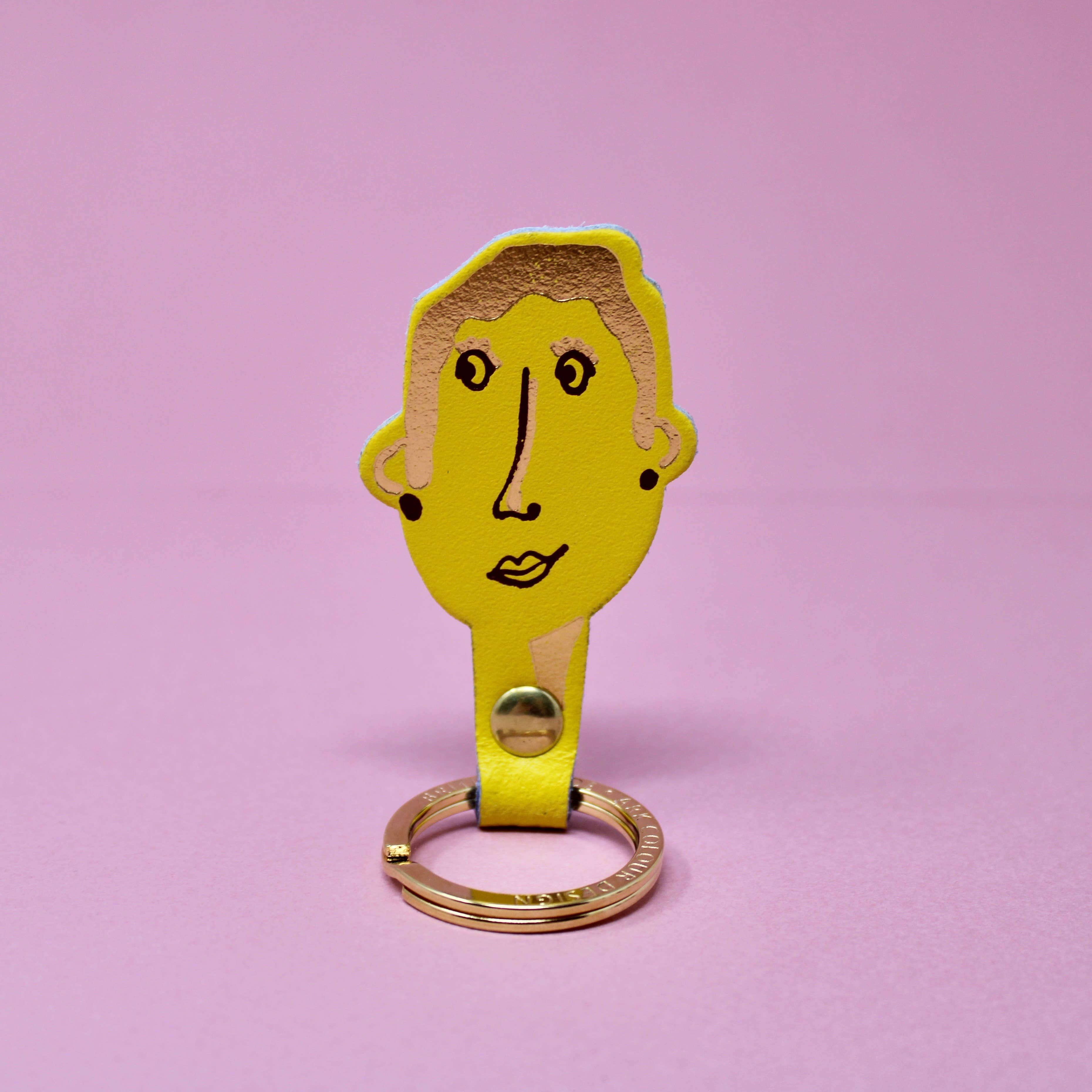 You & Me His and Her Key Fobs: You (Male) / Coral