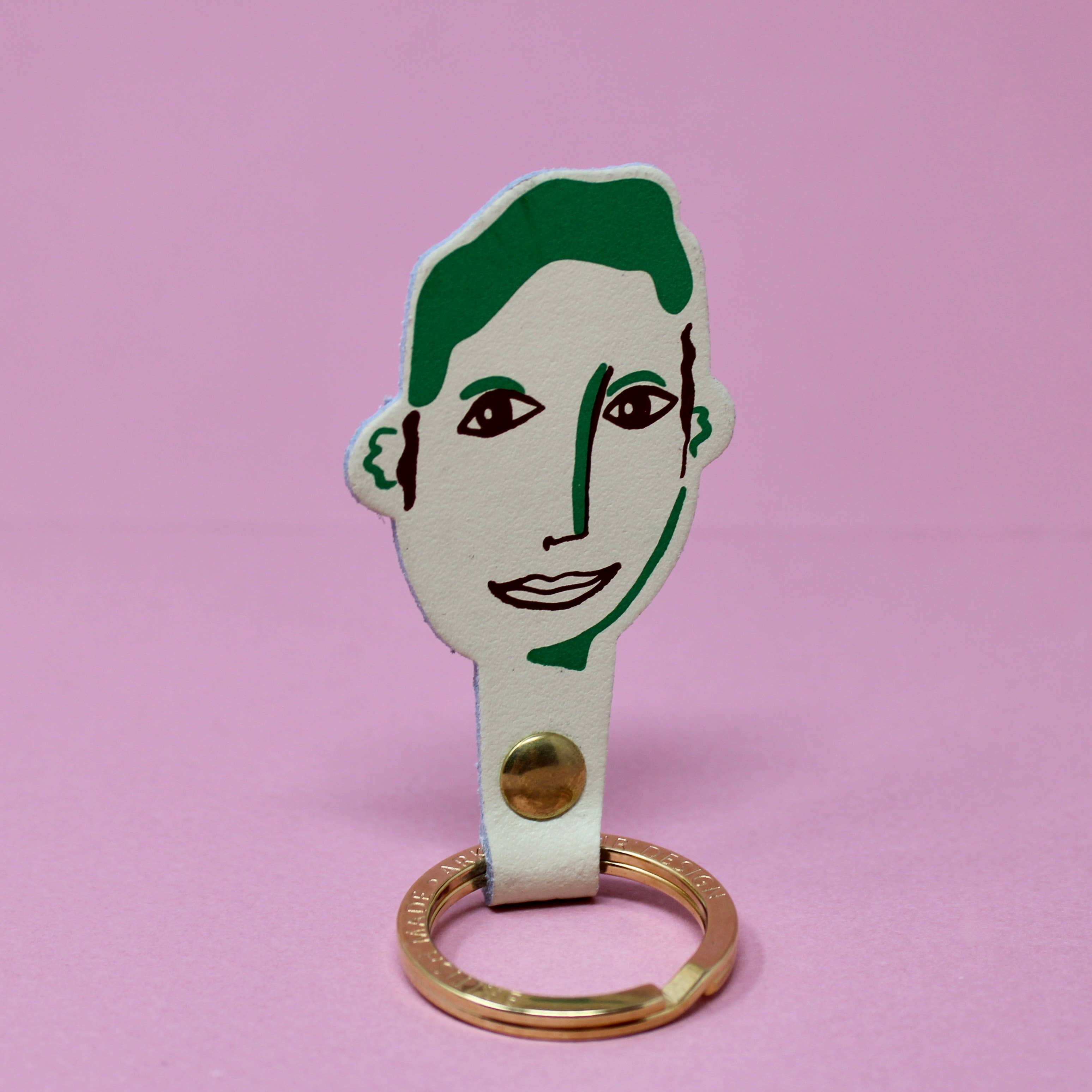 You & Me His and Her Key Fobs: You (Male) / Coral