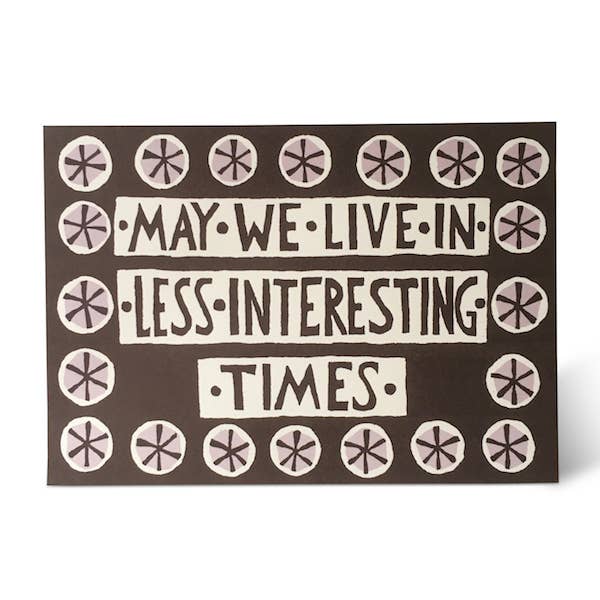 Card Less Interesting Times