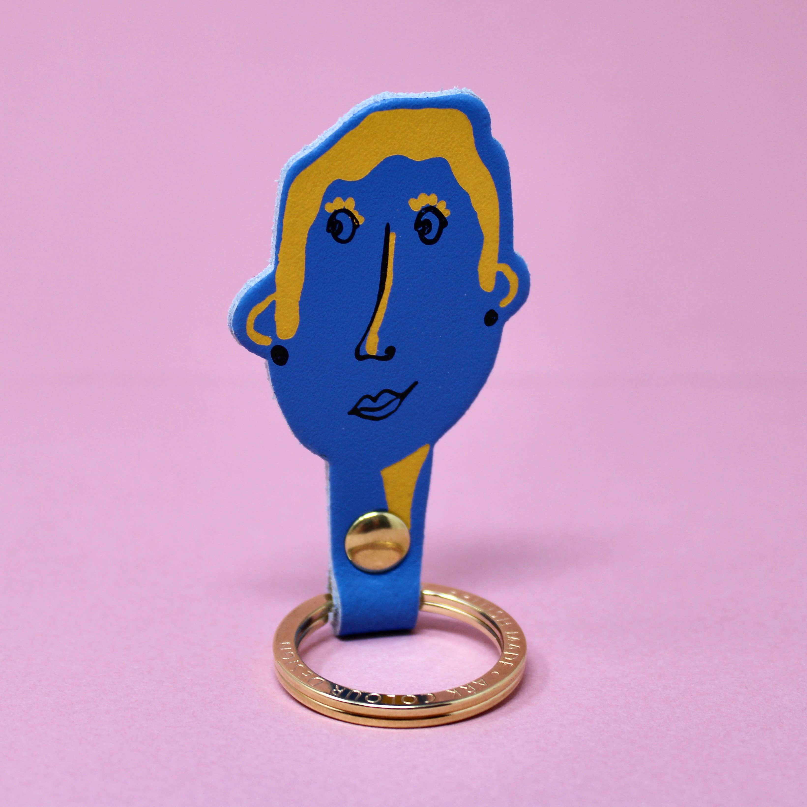 You & Me His and Her Key Fobs: You (Male) / Coral