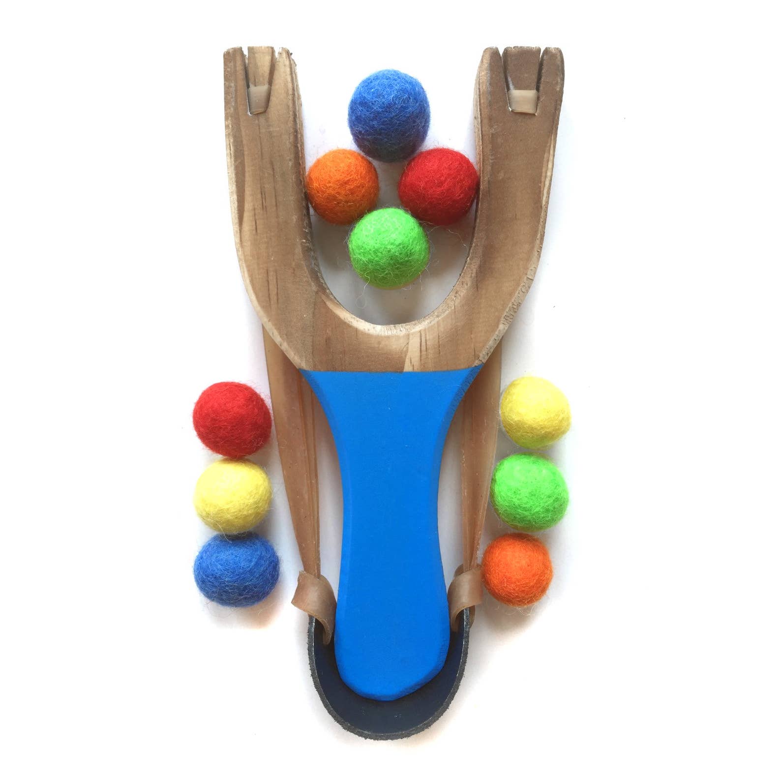 Classic Wooden Slingshot- Cobalt