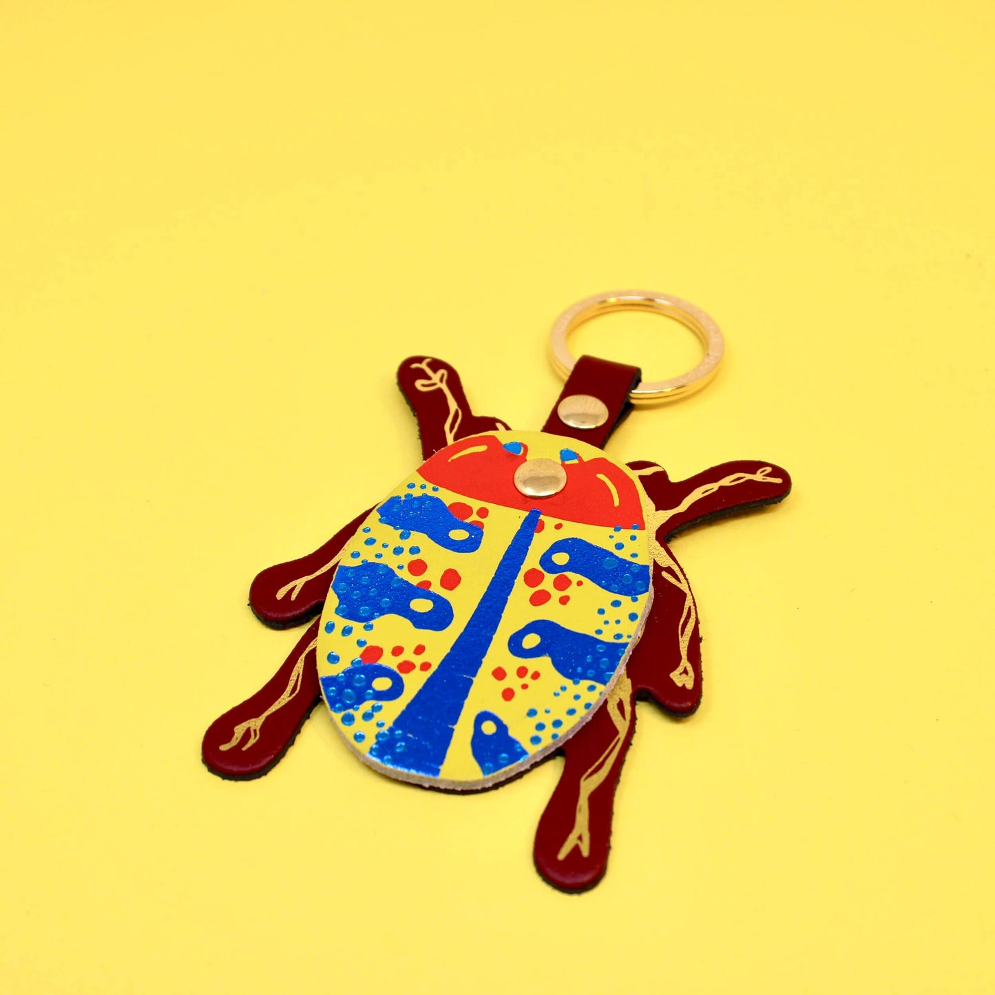 Beetle Key Fob: Acid Green/Blue/Red