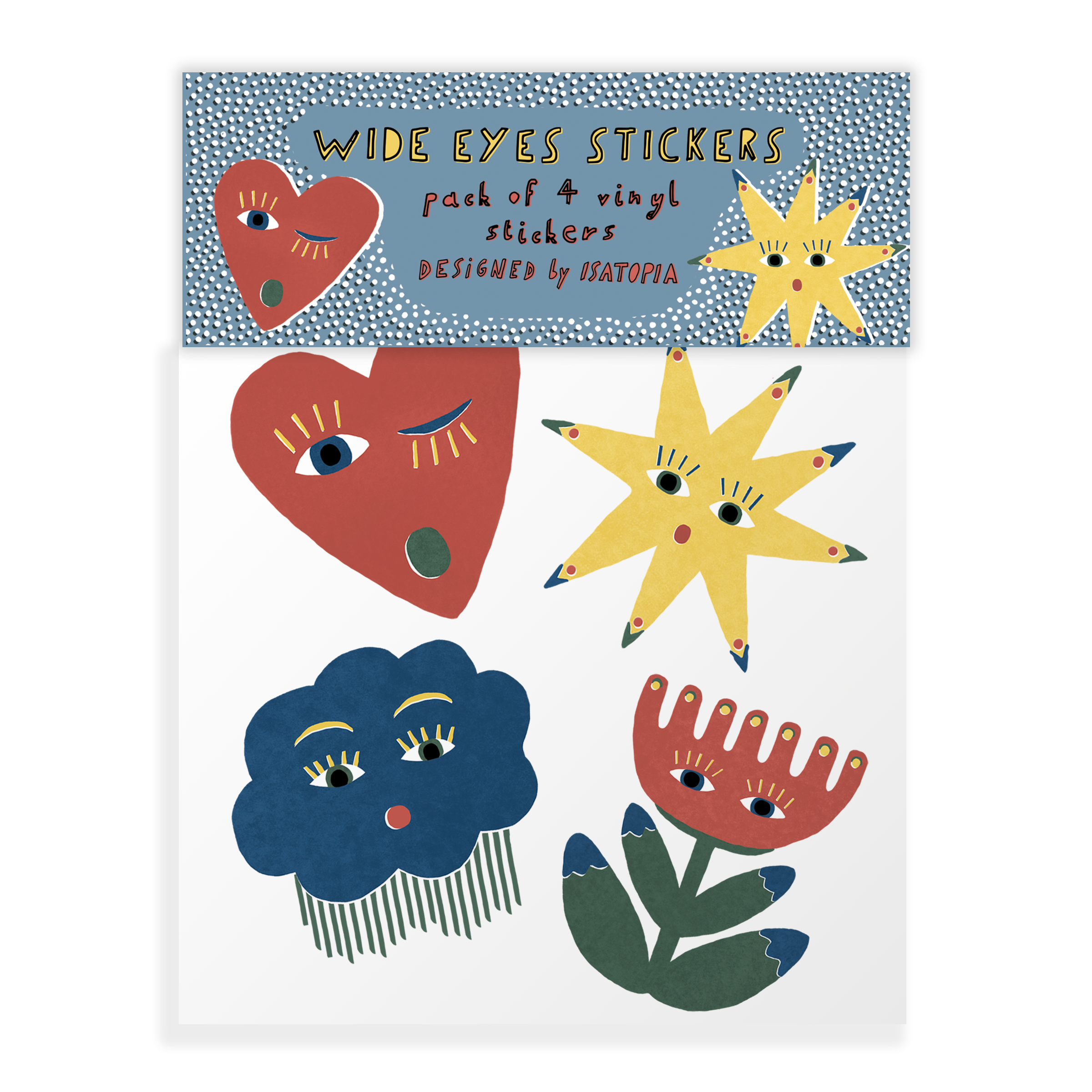 Wide Eyes - Vinyl Stickers Pack