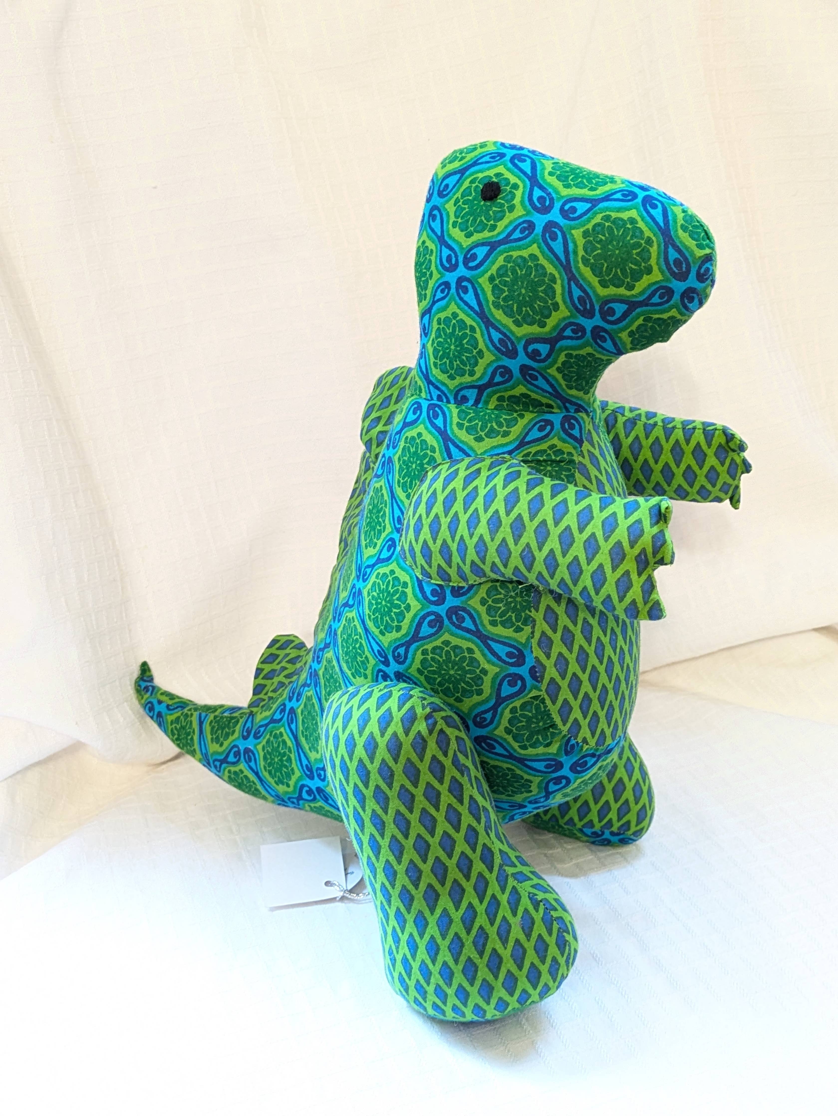 Standing Stegosaurus Stuffed Toy: Blue