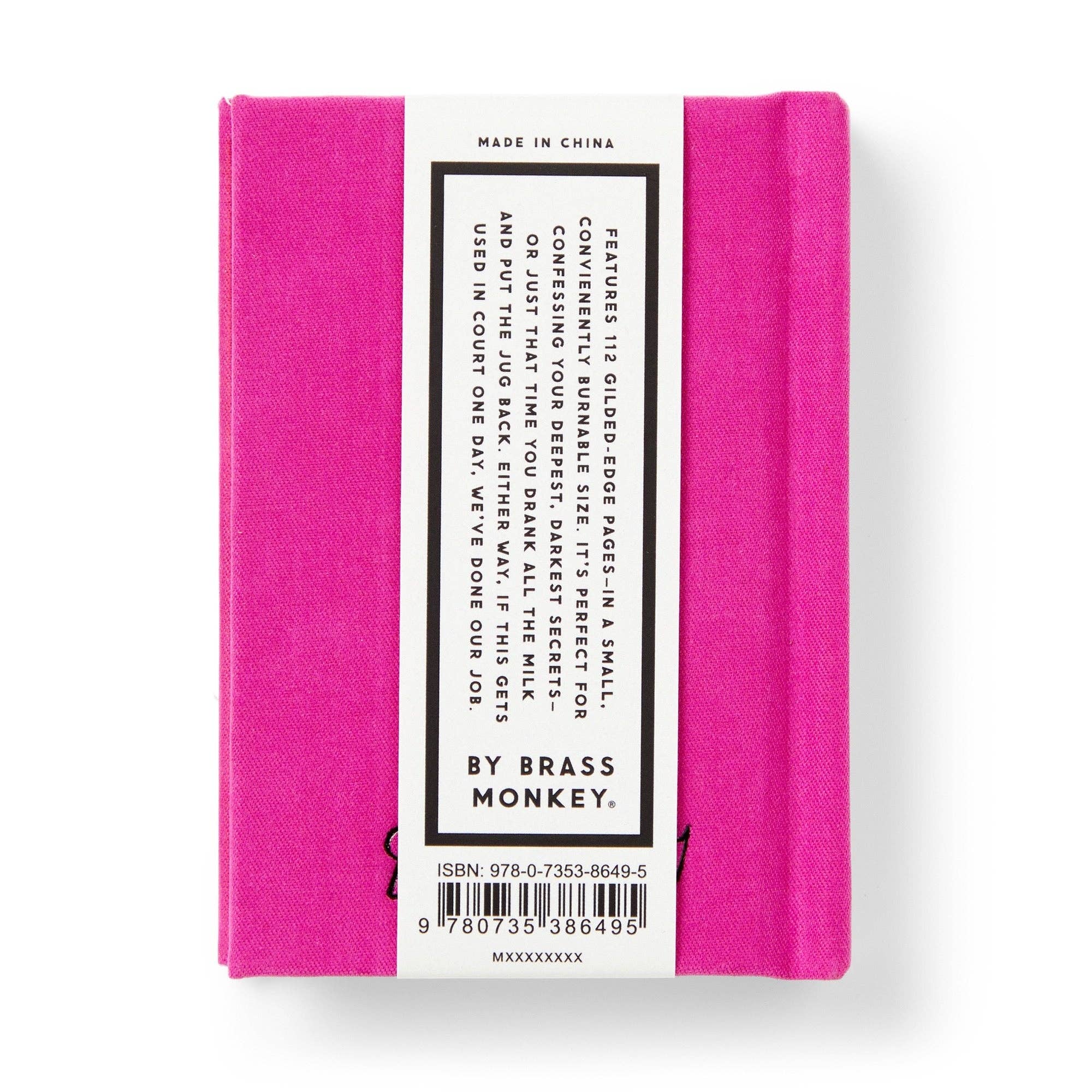 Brass Monkey Tiny Diary for Not So Tiny Secrets