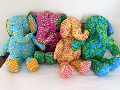 Elephant Baby Stuffed Toy: Blue