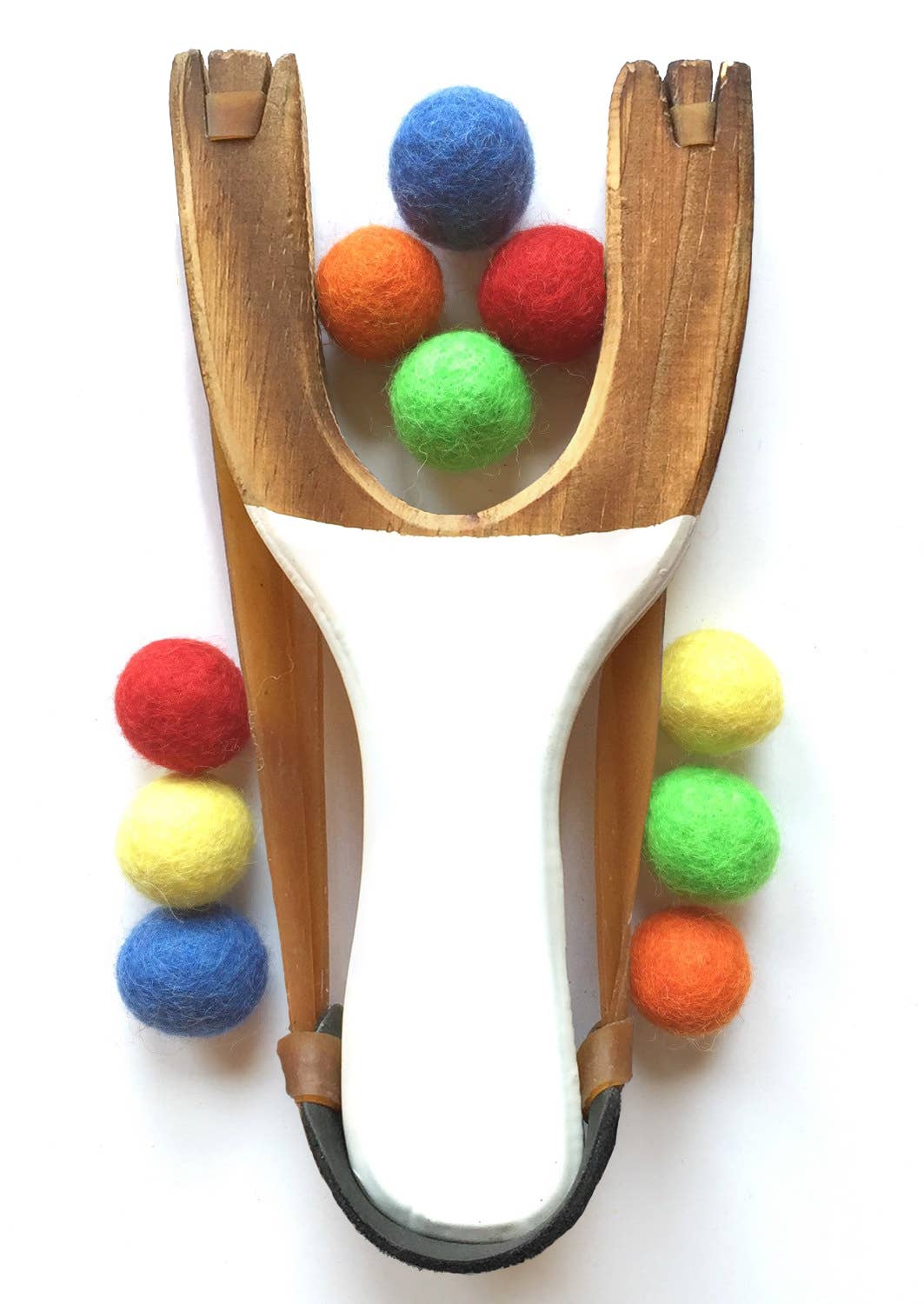 Classic Wooden Slingshot - Red