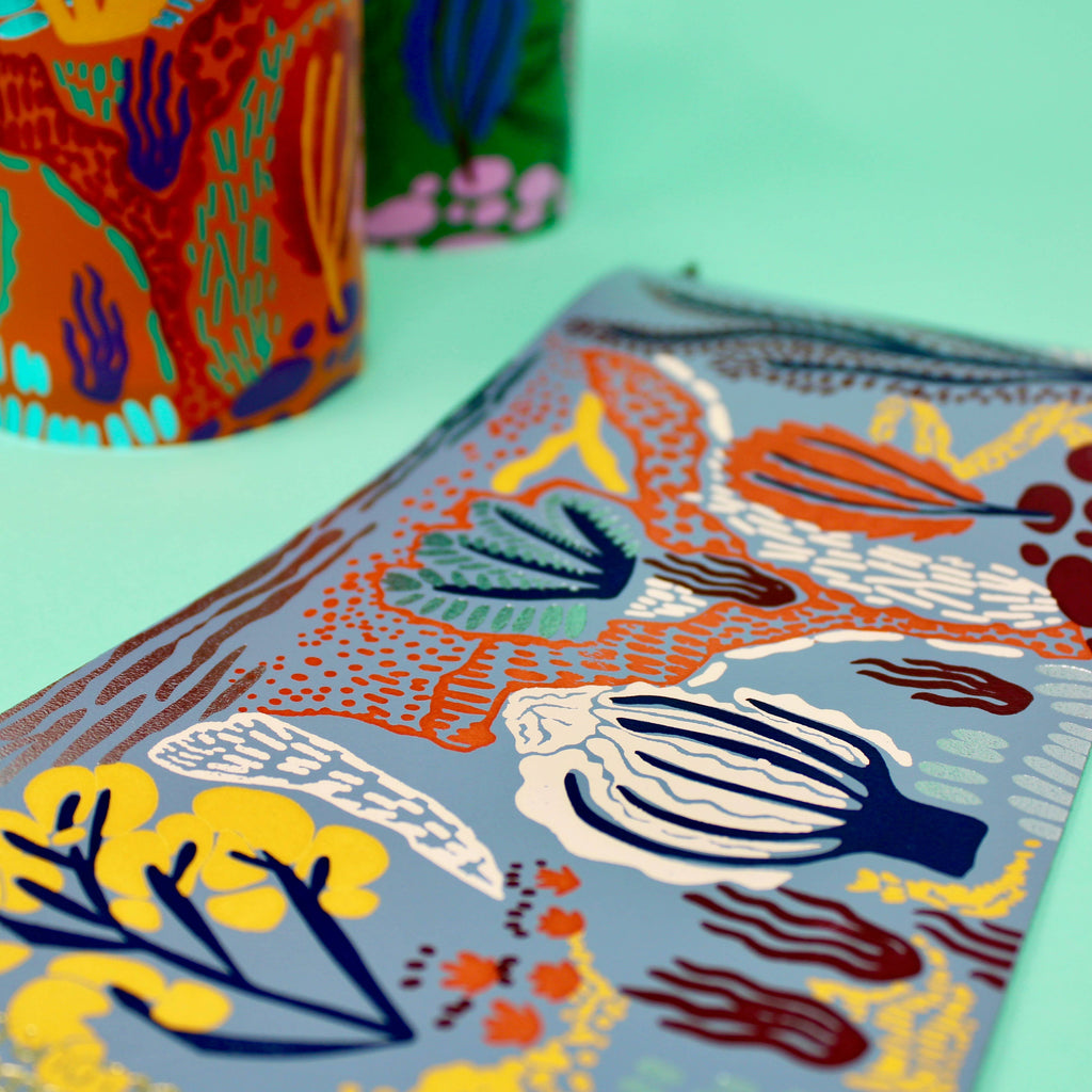 Nature Garden Leather Pot Wrap: Lilac