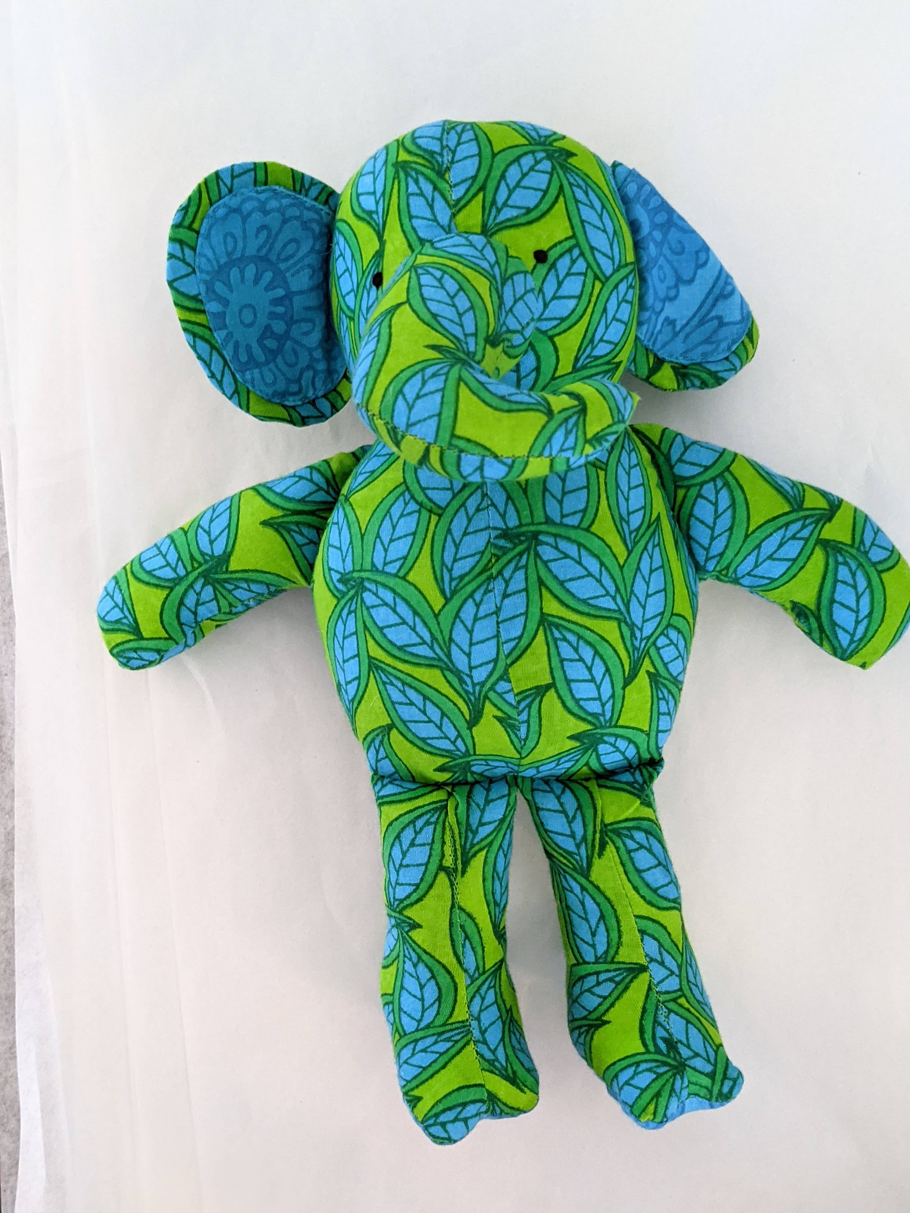 Elephant Baby Stuffed Toy: Blue