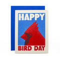 Happy Bird Day - Risograph Card