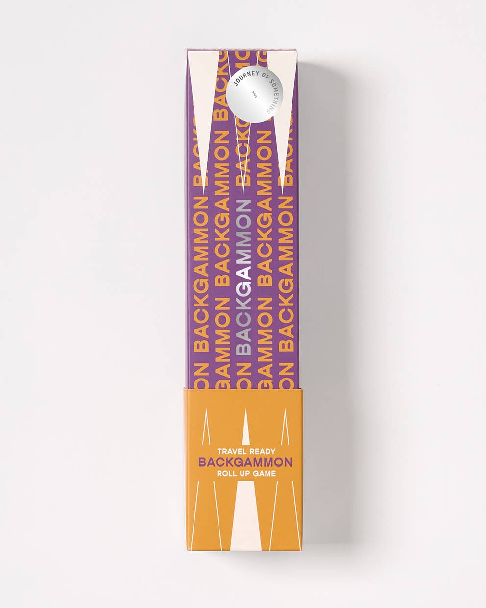 Portable Backgammon Set with Roll-Up Board