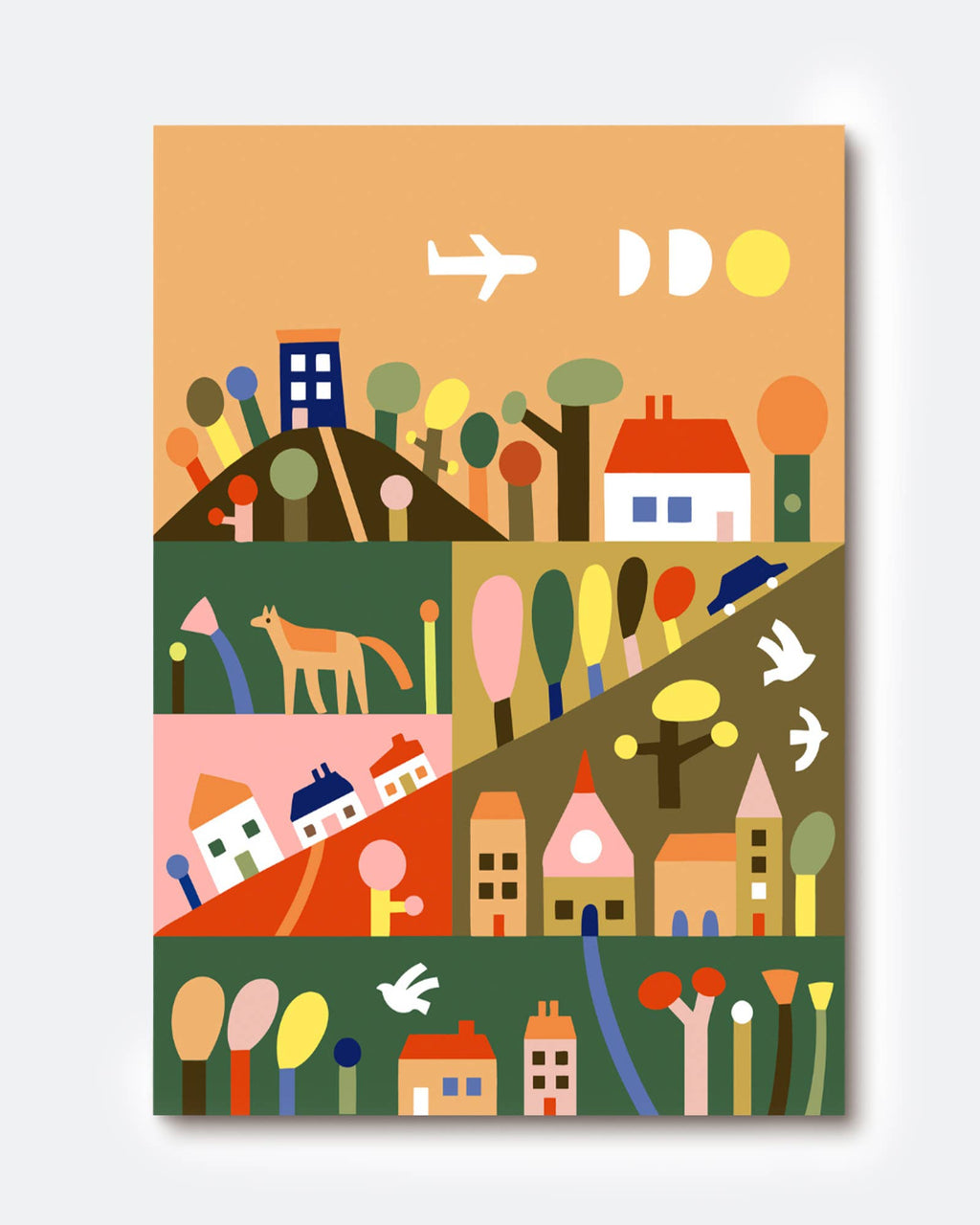 Paint by Numbers Kit & Canvas for Kids - Outside the City