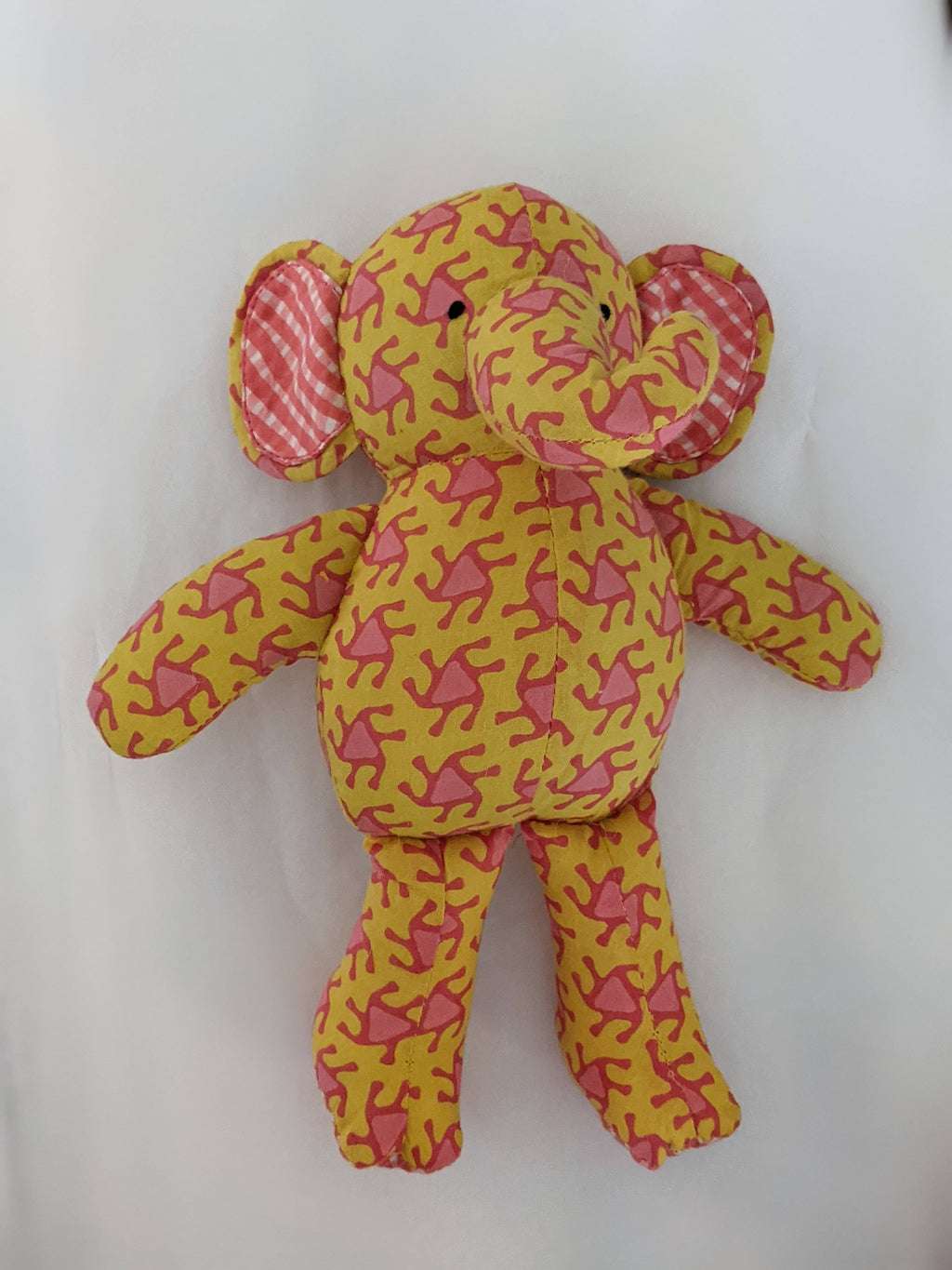 Elephant Baby Stuffed Toy: Yellow