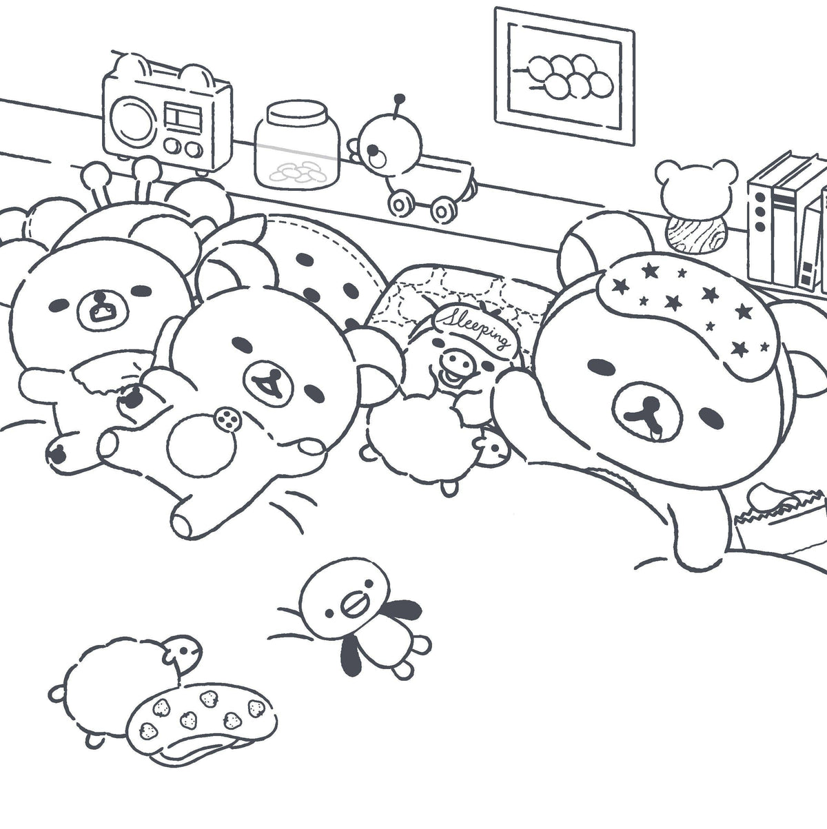 Rilakkuma Coloring Book: Cute & Cozy Classics