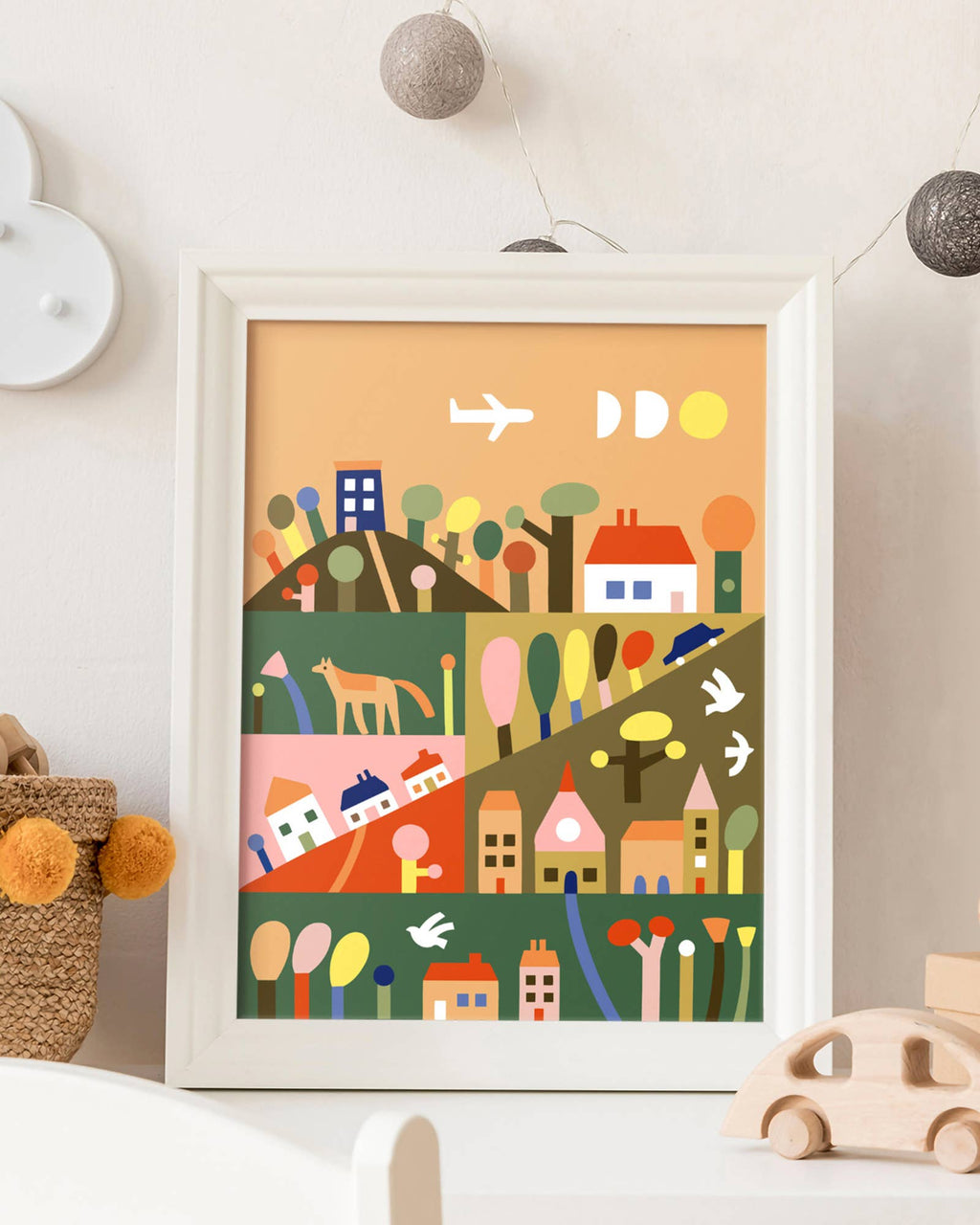 Paint by Numbers Kit & Canvas for Kids - Outside the City