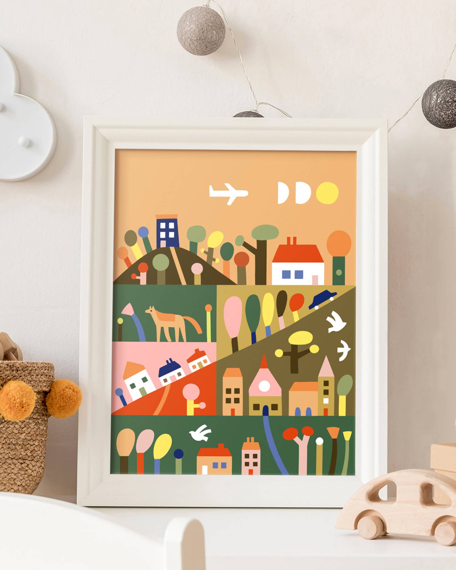 Paint by Numbers Kit & Canvas for Kids - Outside the City