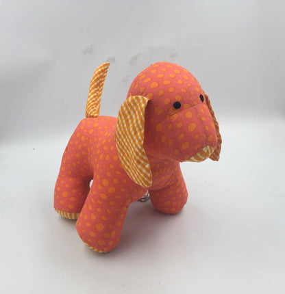 Cotton Puppy Stuffed Toy: Blue Polka Dot