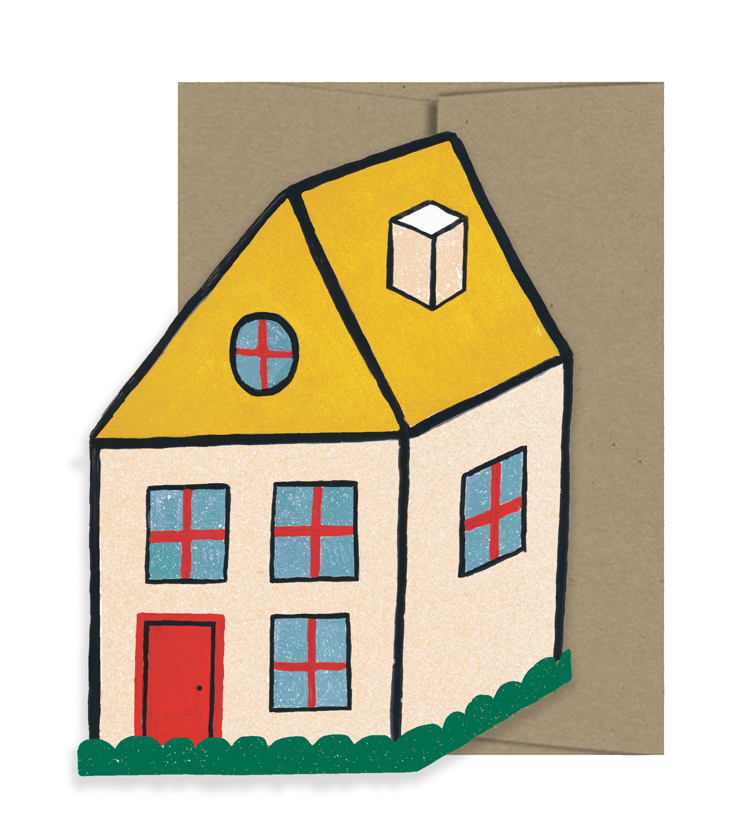 Cosy Home - Die Cut Card