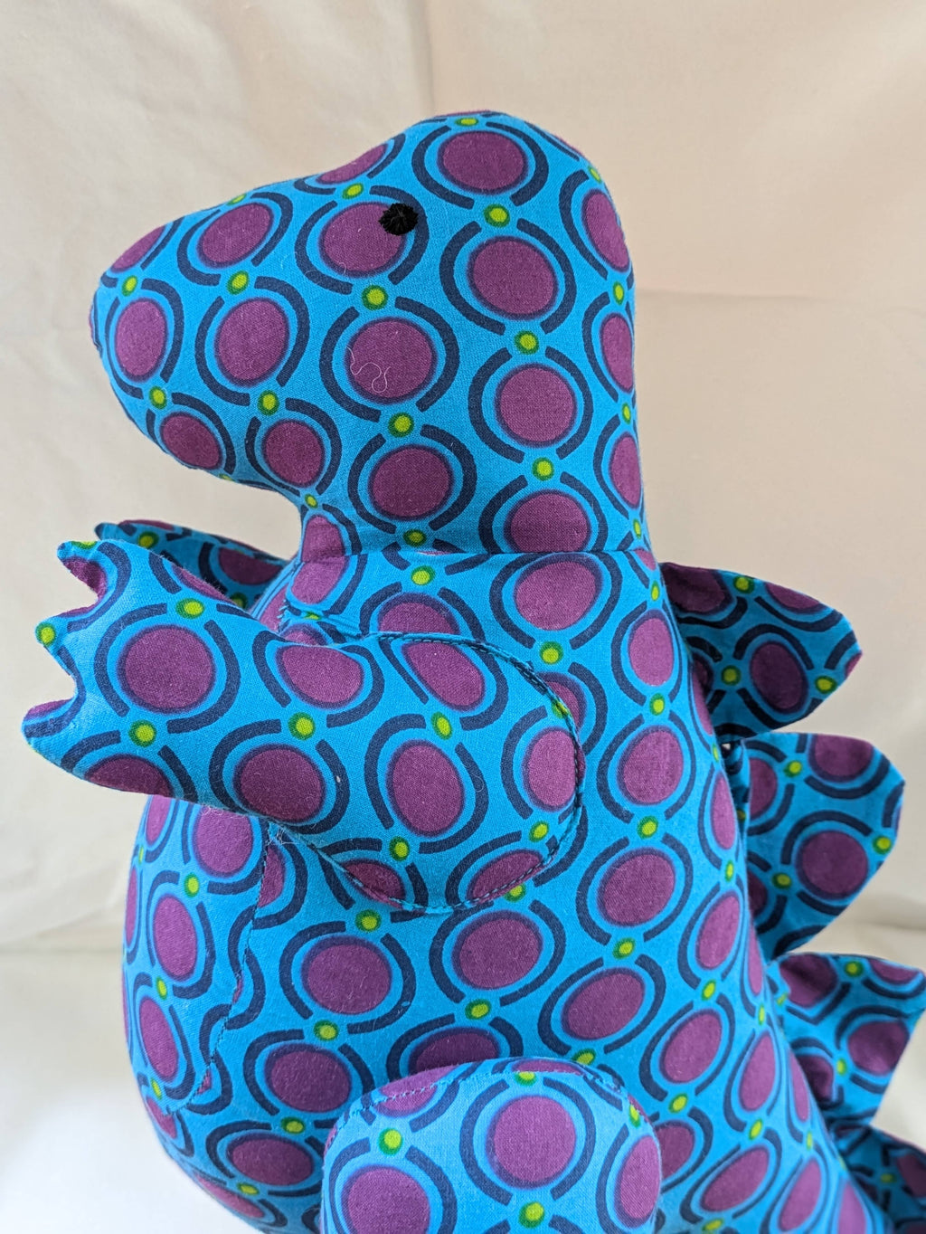Standing Stegosaurus Stuffed Toy: Blue