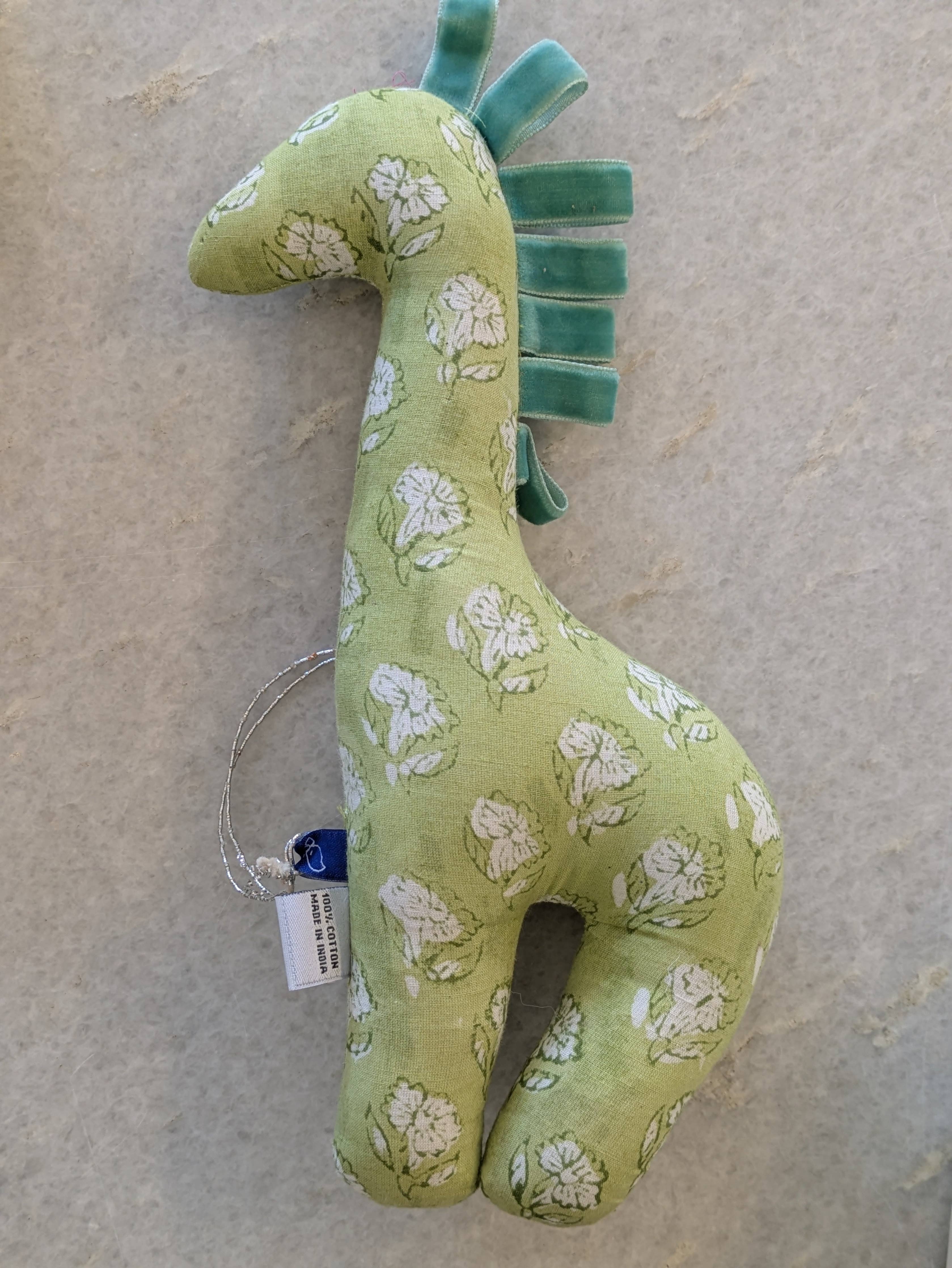 Cotton Ribbon Giraffe Stuffed Toy