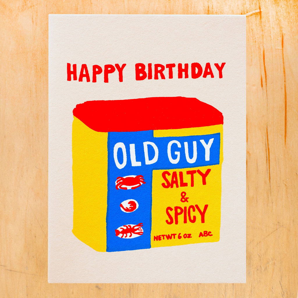 OLD GUY BIRTHDAY GREETING CARD