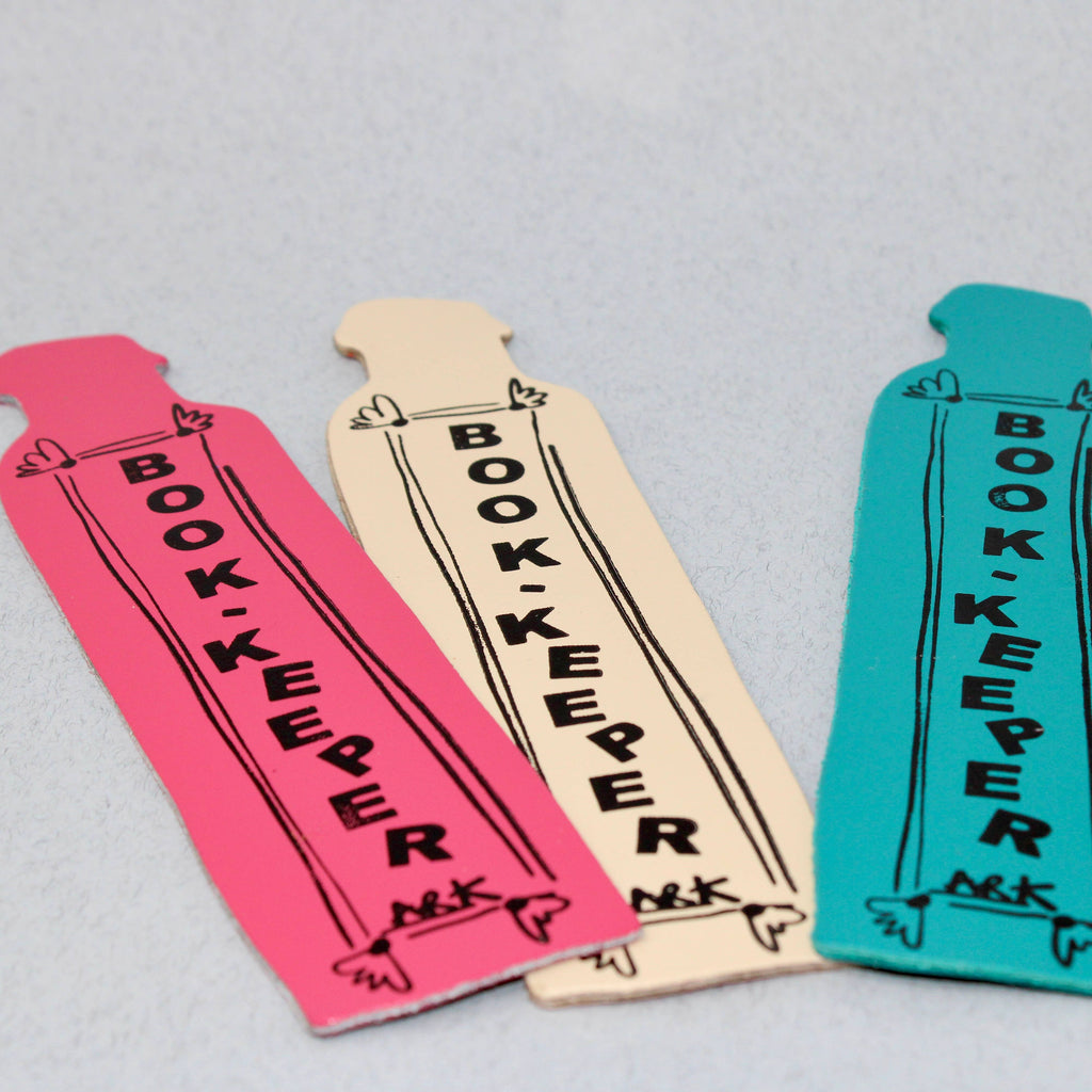 Book-Keeper Leather Bookmark