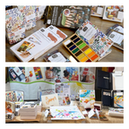 Original Colorsheets 16 | Travel Watercolor Set | Art Gift