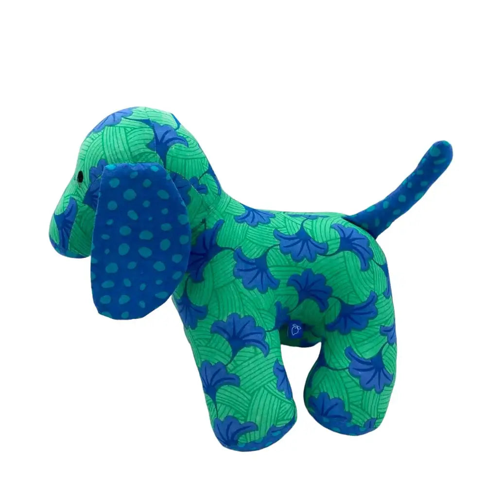 Cotton Puppy Stuffed Toy: Blue Polka Dot