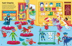 First Sticker Book Superheroes : Usborne