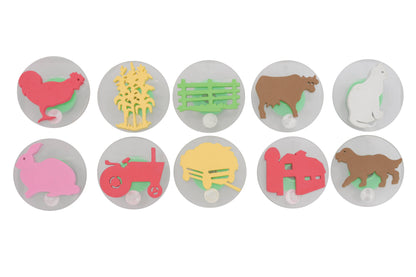 Giant Stampers - Farm Adventure - Set of 10