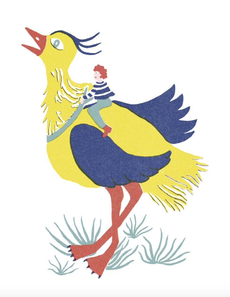 The Big Bird - Riso Print