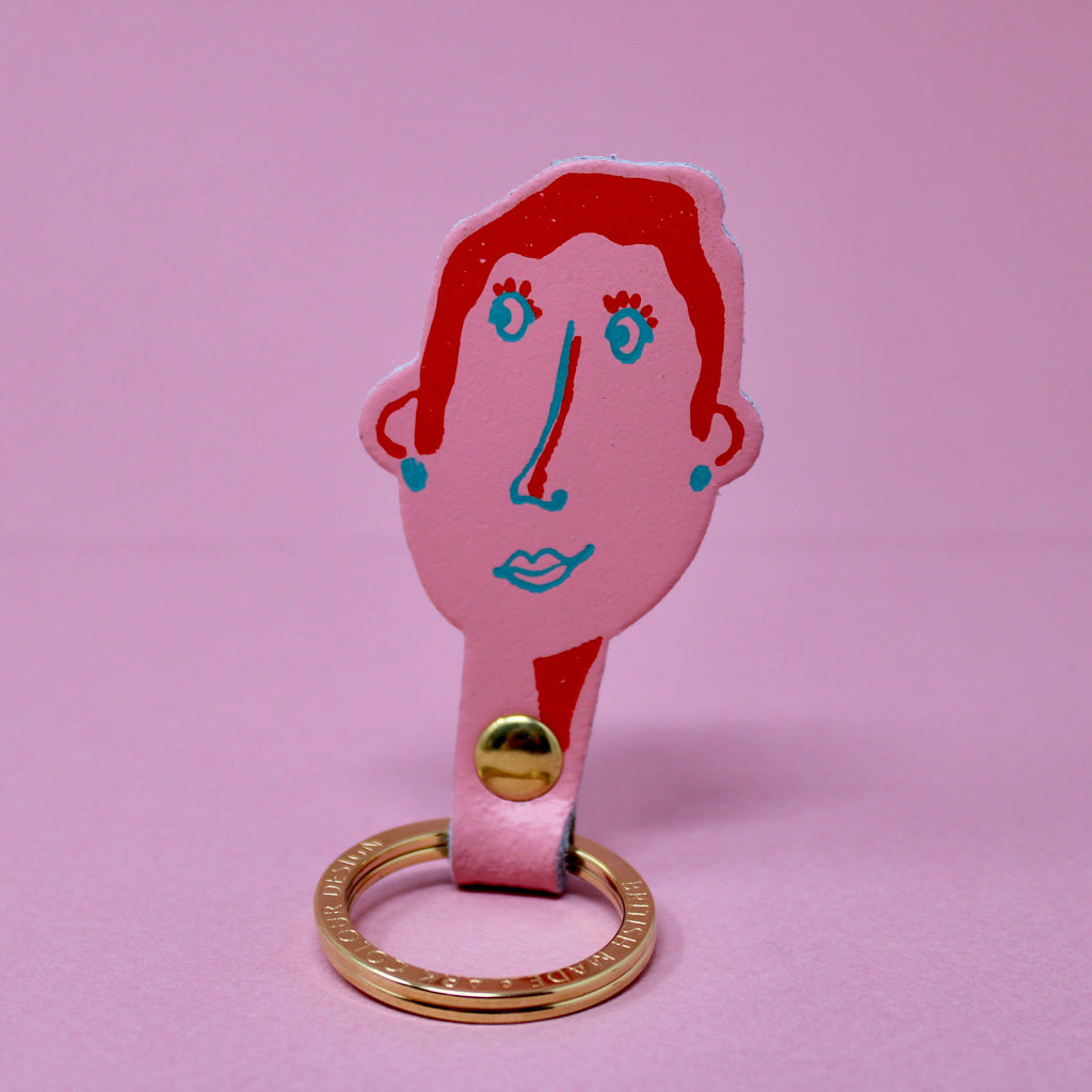 You & Me His and Her Key Fobs: You (Male) / Coral