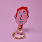 You & Me His and Her Key Fobs: You (Male) / Coral