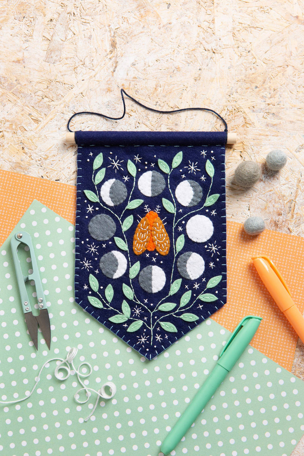 Celestial Pennant Felt Craft Kit | Complete Craft Kit