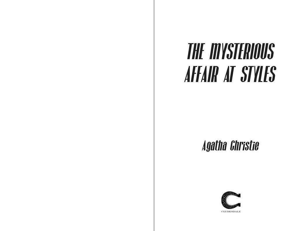 Mysterious Affair at Styles by Agatha Christie