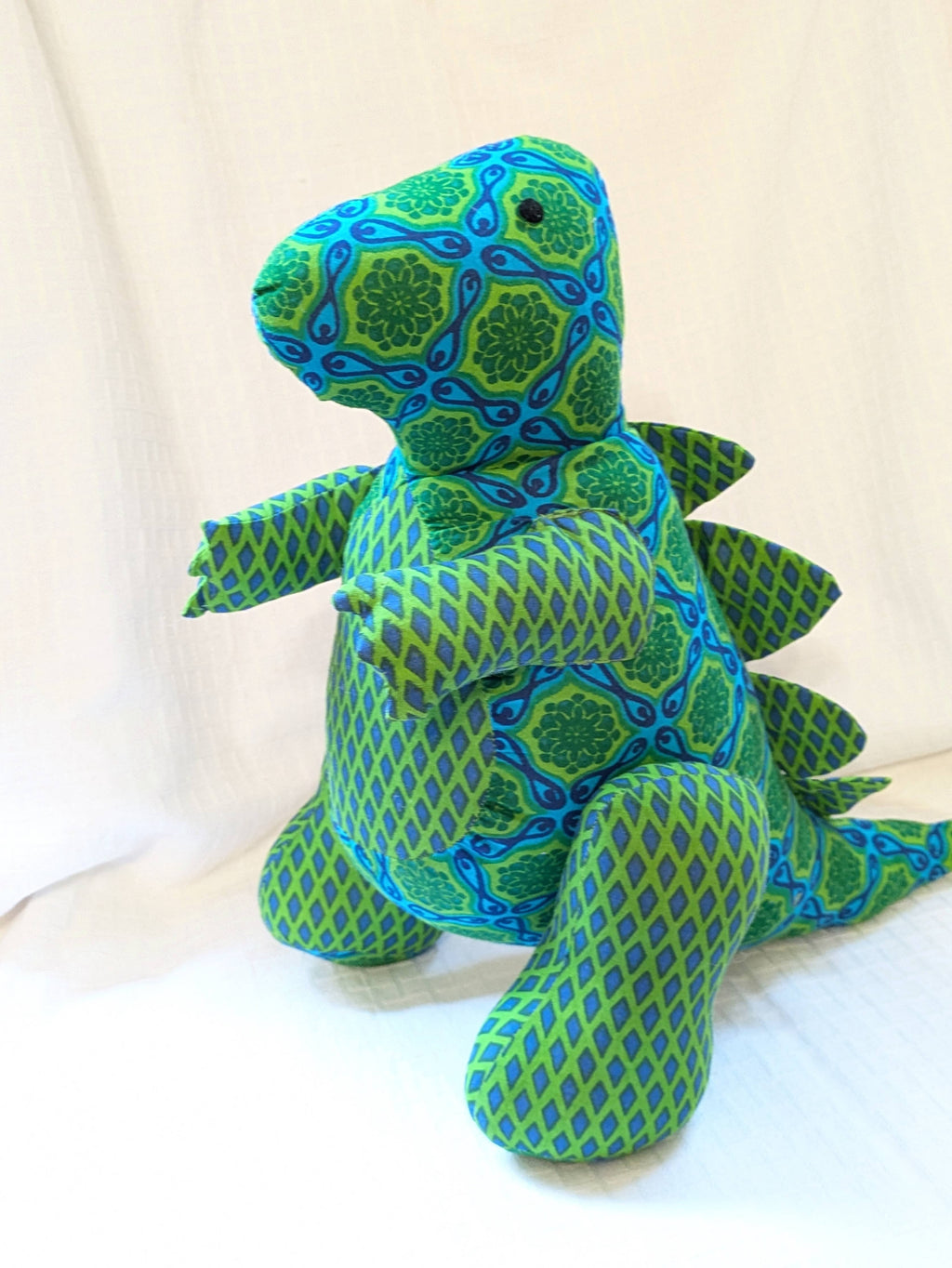 Standing Stegosaurus Stuffed Toy: Blue