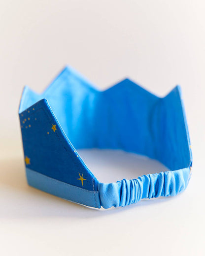 Reversible 100% Silk Star Crown for Birthdays and Dress Up