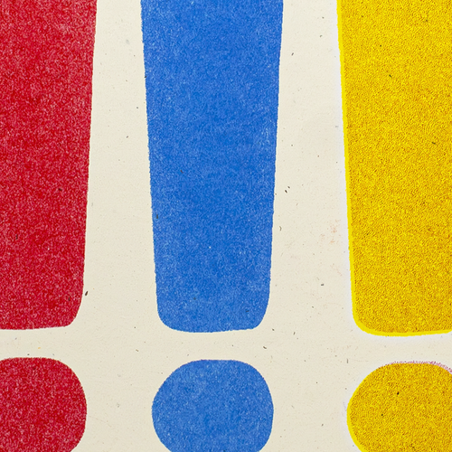 !!! - Risograph Card