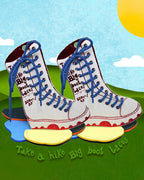 Big Boot Laces: Blue/Black