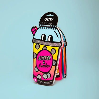 Sticker by number book - Bubble Tea