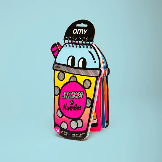 Sticker by number book - Bubble Tea