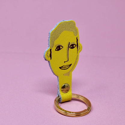You & Me His and Her Key Fobs: You (Male) / Coral
