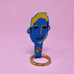 You & Me His and Her Key Fobs: You (Male) / Coral